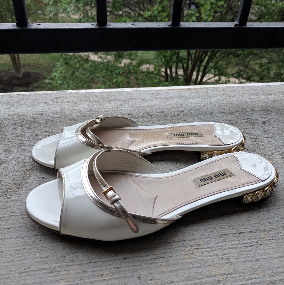 Miu Miu Leather Mary Jane's